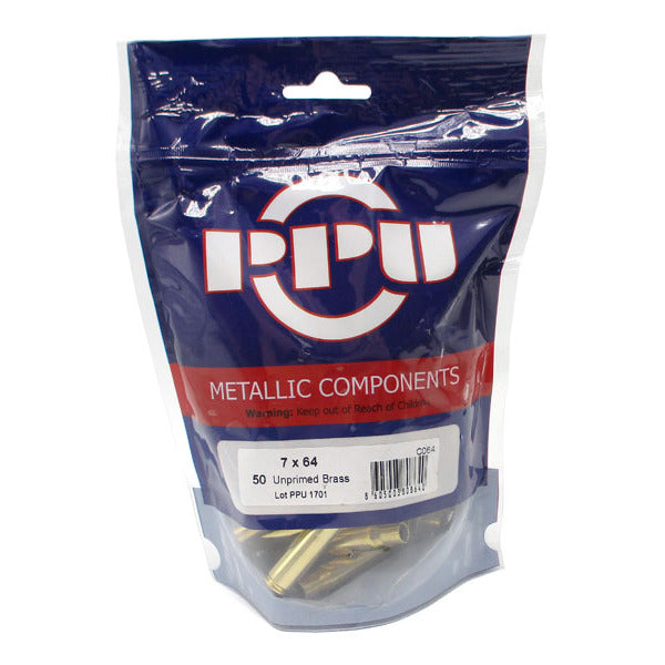 Prvi 7x64mm Brenneke Brass Bag of 50