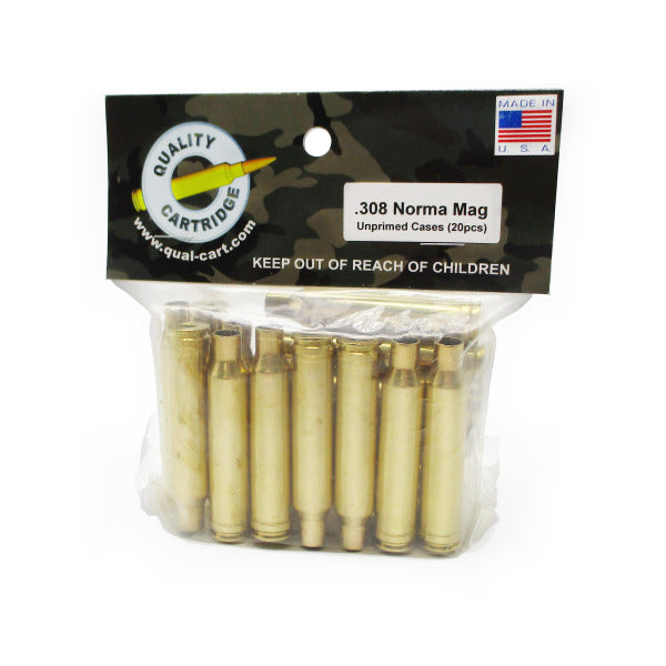 Quality Cartridge 308 Norma Magnum Brass Bag of 20