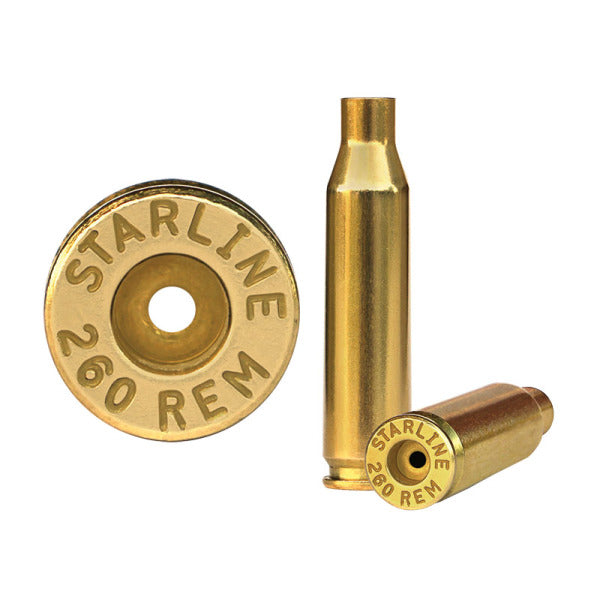 Starline 260 Remington Brass Bag of 100