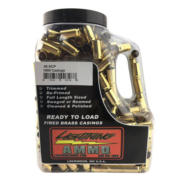 Lightning Reconditioned 45 ACP Brass Jug of 1000