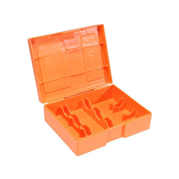 LYMAN STORAGE BOX HOLDS 3 DIES /ORANGE
