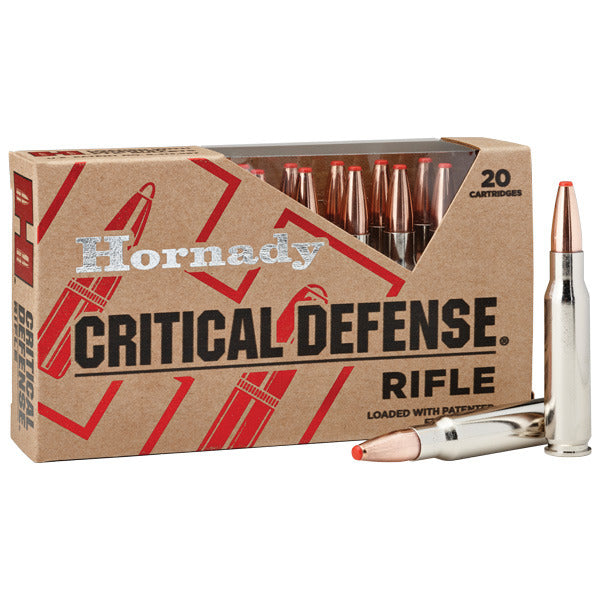 Hornady Critical Defense 308 Winchester Ammunition 155 Grain FTX Polymer Tip Box of 20