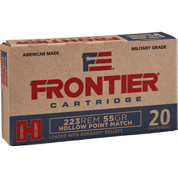 Frontier Cartridge 223 Remington Ammunition 55 Grain Hollow Point Box of 20