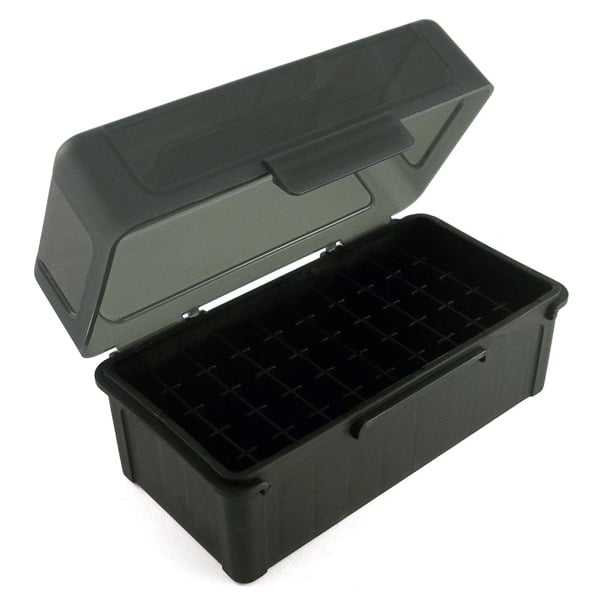 Frankford Arsenal Plastic Hinge-Top Ammo Box #509 50 Rounds