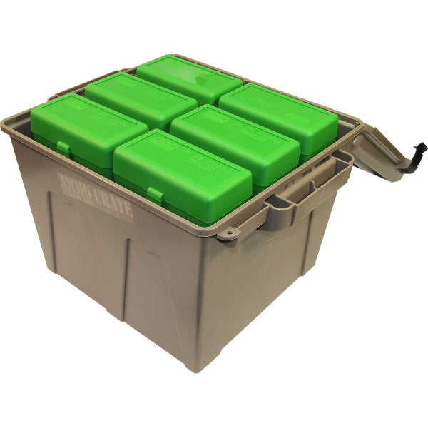 MTM AMMO CRATE FLAT DARK EARTH IN:19"x15.7"x13.4"