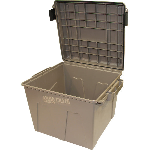 MTM AMMO CRATE FLAT DARK EARTH IN:19"x15.7"x13.4"