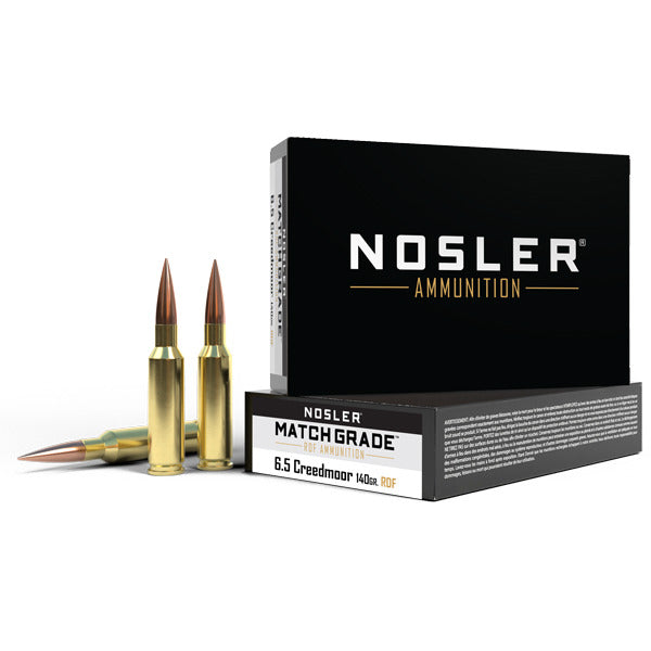 Nosler Match Grade 6.5 Creedmoor Ammunition 140 Grain RDF Boat Tail Hollow Point Box of 20