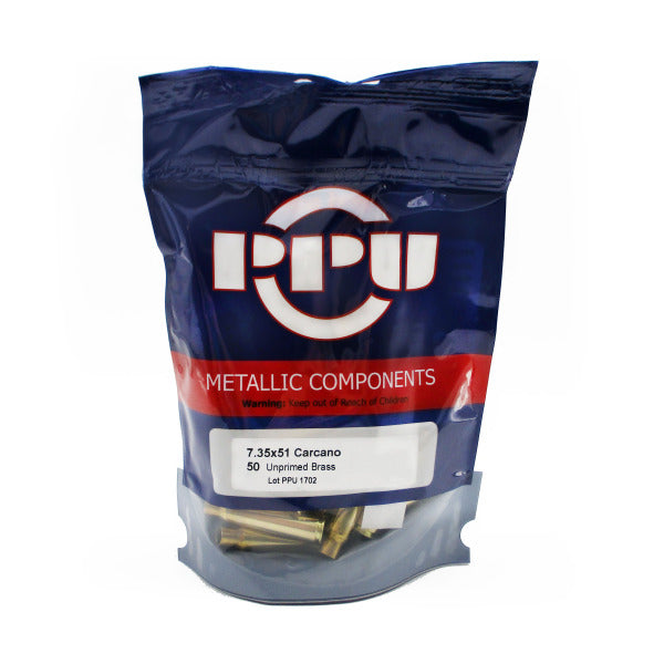 Prvi 7.35x51mm Carcano Brass Bag of 50