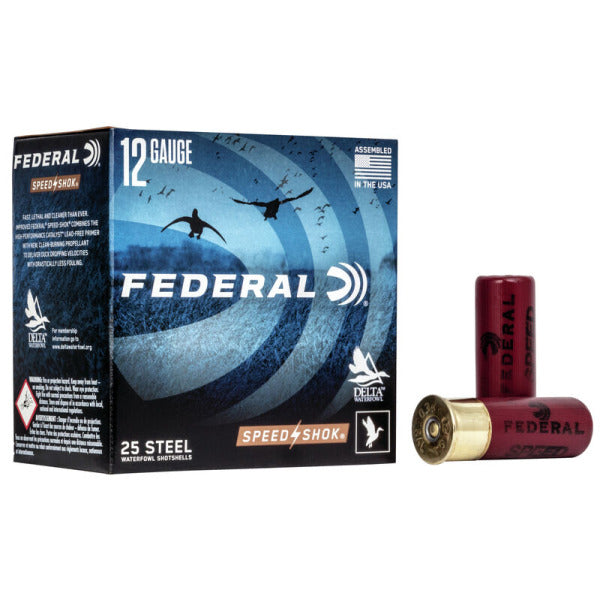 Federal Premium Speed-Shok 12 Gauge Ammunition 2-3/4" #3 1-1/8 oz 1500 fps Steel Box of 25
