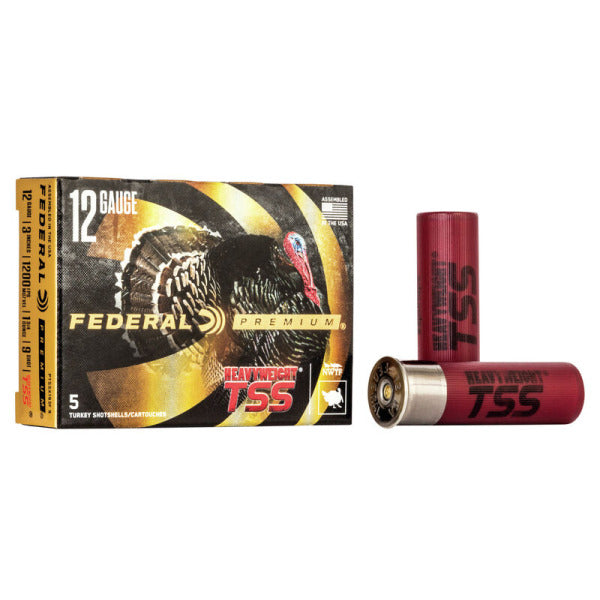 Federal Premium Heavyweight TSS 12 Gauge Ammunition 3" #9 1-3/4 oz 1200 fps Tungsten Box of 5