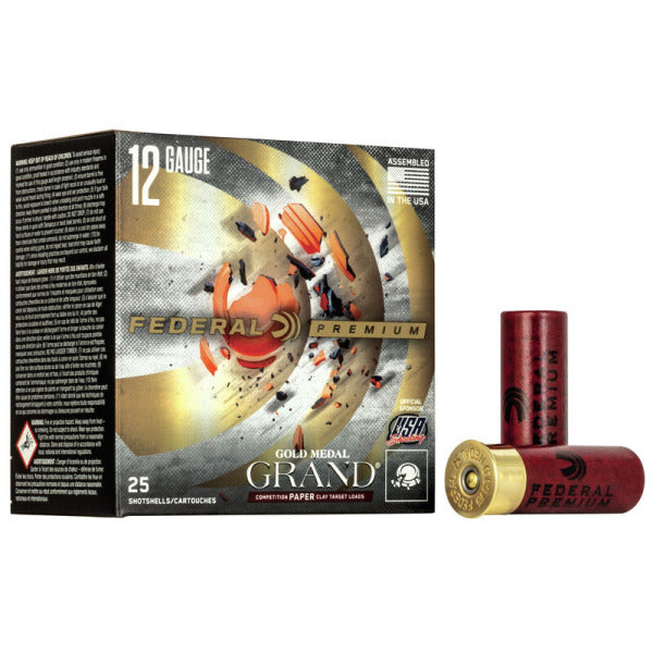Federal Premium Gold Medal Paper 12 Gauge Ammunition 2-3/4" #7.5 1-1/8 oz 1200 fps Case of 250