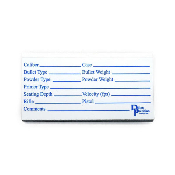 Dillon Extra Loading Data Labels for Ammo Boxes 100-Pack