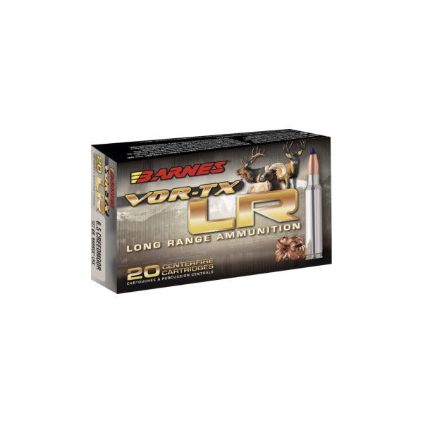 Barnes VOR-TX Long Range 6mm Creedmoor Ammunition 95 Grain LRX Polymer Tip Box of 20