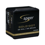 Speer Gold Dot 22 Caliber (.224 Diameter) Bullets 55 grain Hollow Point Box of 100
