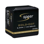 Speer Gold Dot 264 Caliber, 6.5mm (.264 Diameter) Bullets 140 grain Hollow Point Box of 20