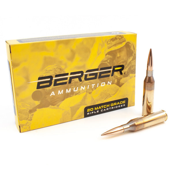 Berger Match Grade 300 Norma Magnum Ammunition 215 Grain Hybrid Target Jacketed Hollow Point Box of 20