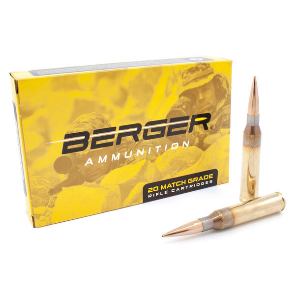 Berger 338 Lapua Magnum Ammunition 300 Grain Open Tip Match Box of 20