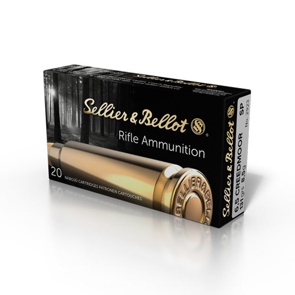 Sellier & Bellot 6.5 Creedmoor Ammunition 131 Grain Jacketed Soft Point Box of 20