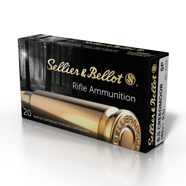 Sellier & Bellot 6.5 Creedmoor Ammunition 140 Grain Jacketed Soft Point Box of 20
