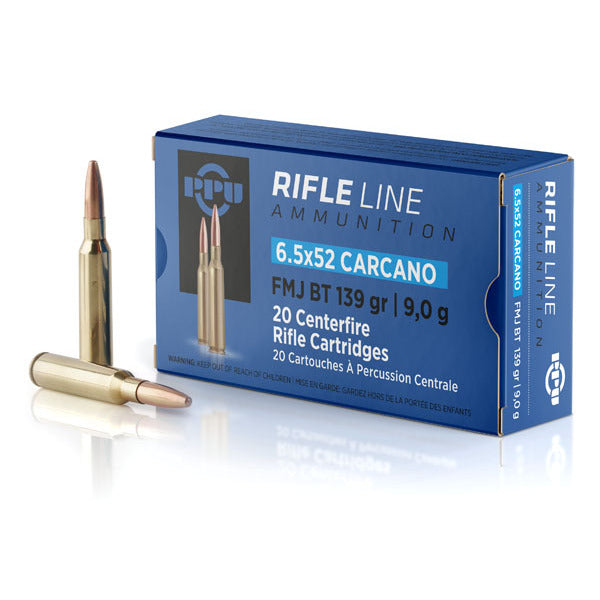 Prvi Partizan 6.5x52mm Carcano (6.5x52mm Mannlicher-Carcano) Ammunition 139 Grain Full Metal Jacket Box of 20