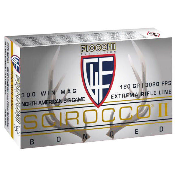Fiocchi Extrema 300 Winchester Magnum Ammunition 180 Grain Swift Scirocco II Polymer Tip Box of 20
