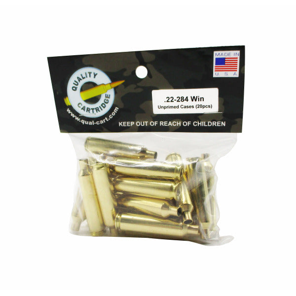 Quality Cartridge 22-284 Winchester Brass Bag of 20