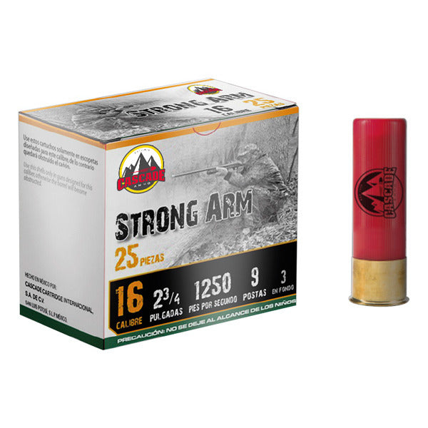 Cascade 16 Gauge Ammunition 2-3/4" #1 1250 fps Buckshot Box of 25