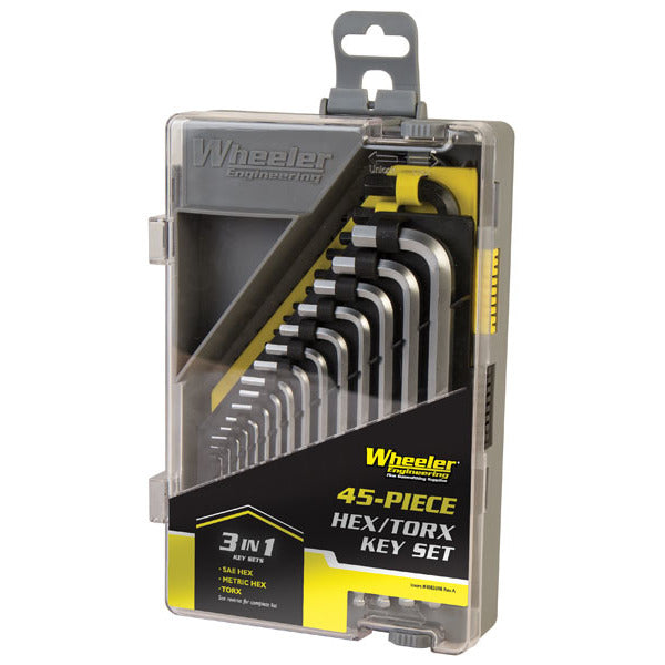 Wheeler 45-Piece SAE, Metric, Hex, & Tork Wrench Set