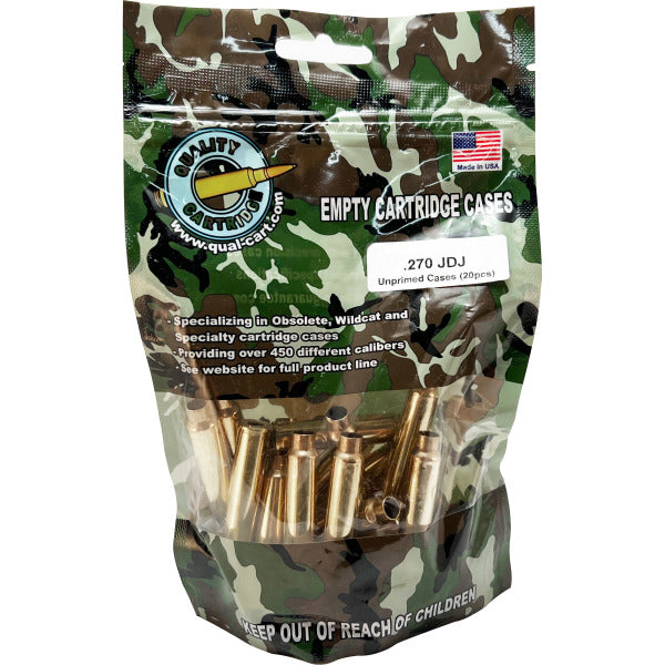 Quality Cartridge 270 JDJ Brass Bag of 20