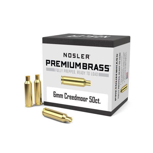 Nosler 6mm Creedmoor Brass Box of 50