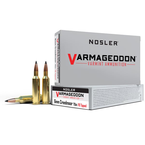 Nosler Varmageddon 6mm Creedmoor Ammunition 70 Grain Polymer Tip Box of 20