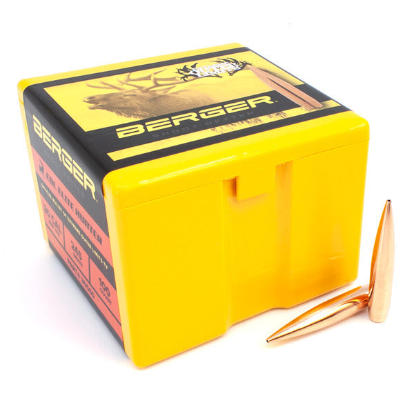 Berger Elite Hunter 30 Caliber (.308 Diameter) Bullets 245 grain Jacketed Hollow Point Box of 100