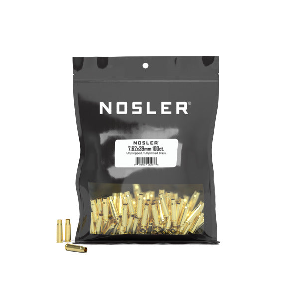 Nosler 7.62x39mm Brass Bag of 100