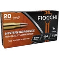 Fiocchi Hyperformance 7mm Remington Magnum Ammunition 154 Grain Hornady SST Polymer Tip Box of 20