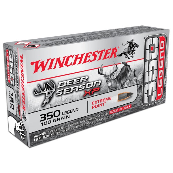 Winchester Deer Season 350 Legend Ammunition 150 Grain Extreme Point Polymer Tip Box of 20