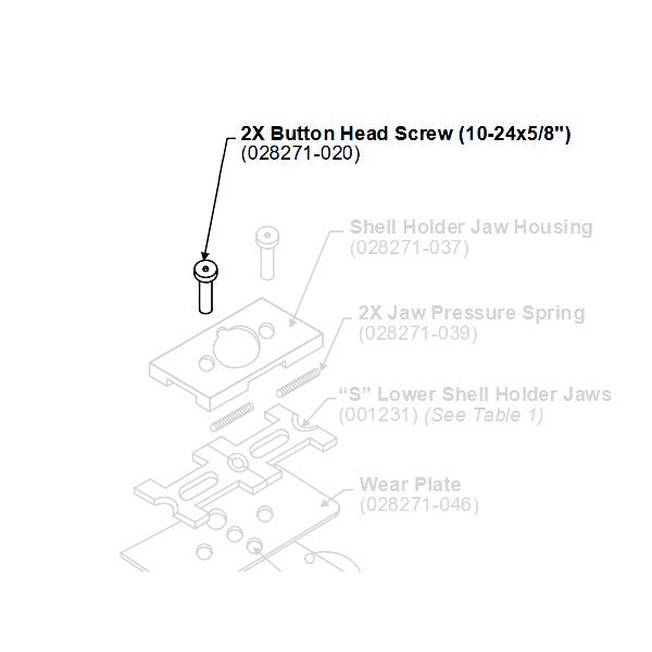 FORSTER CO-AX PRESS BUTTON HEAD SCREW
