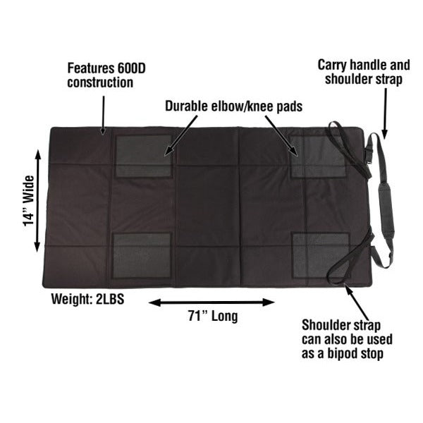 LYMAN TAC-MAT LONG RANGE SHOOTING MAT BLACK