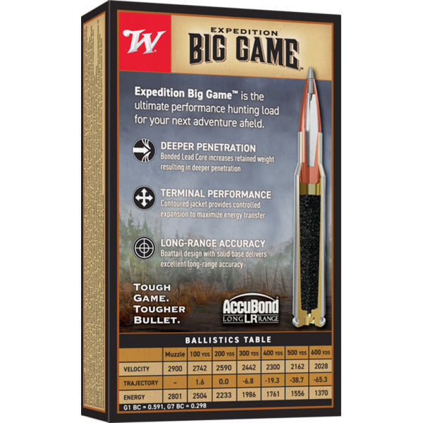 Winchester Expedition Big Game LR 270 Winchester Ammunition 150 Grain Polymer Tip Box of 20