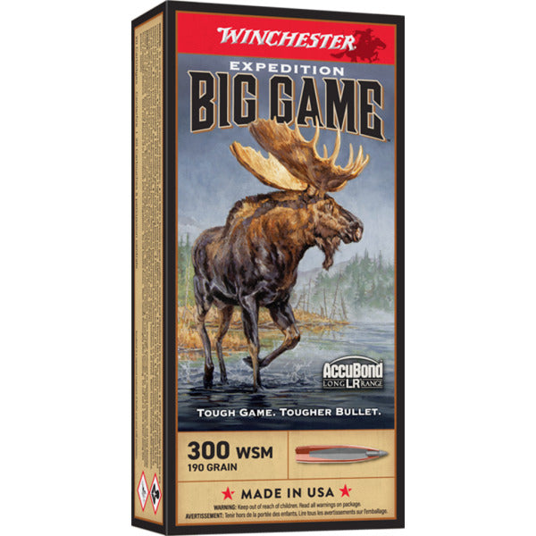 Winchester 300 WSM (Winchester Short Magnum) Ammunition 190 Grain Polymer Tip Box of 20