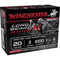 Winchester Long Beard XR 20 Gauge Ammunition 3" #6 1-1/4 oz 1000 fps Box of 10