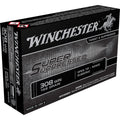 Winchester Super Suppressed 308 Winchester Ammunition 168 Grain Full Metal Jacket Box of 20