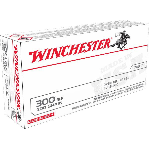WINCHESTER AMMO 300 BLK USA TGT 200gr FMJOT 20/bx 10/cs