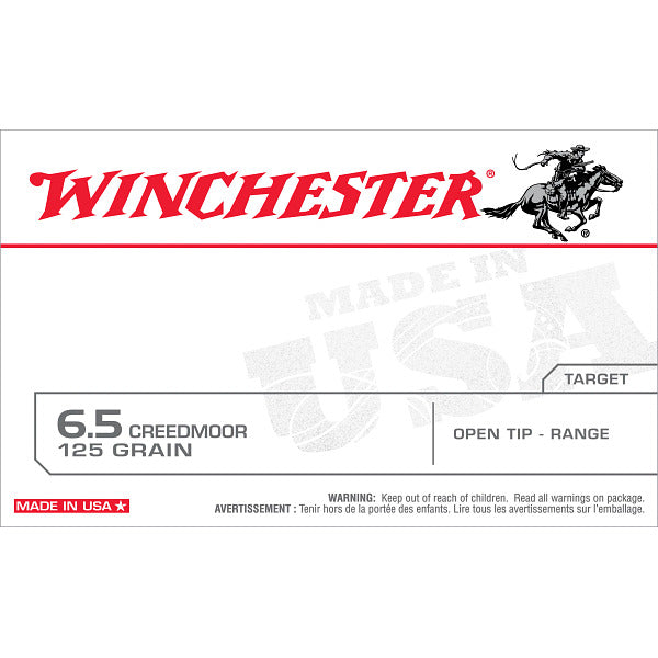 Winchester White Box 6.5 Creedmoor Ammunition 125 Grain Full Metal Jacket Box of 20
