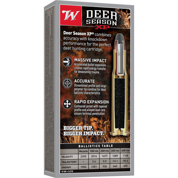 Winchester Deer Season 30-30 Winchester Ammunition 150 Grain Extreme Point Polymer Tip Box of 20