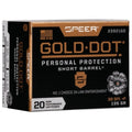 Speer Gold Dot Short Barrel 38 Special +P Ammunition 135 Grain Hollow Point Box of 20