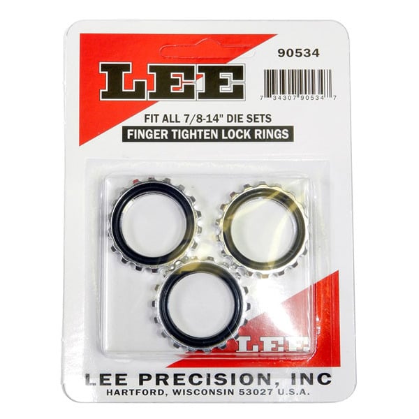 Lee Precision Lock Rings Pack of 3