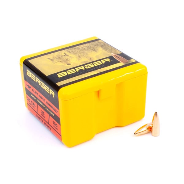 Berger Varmint 20 Caliber (.204 Diameter) Bullets 35 grain Jacketed Hollow Point Box of 100