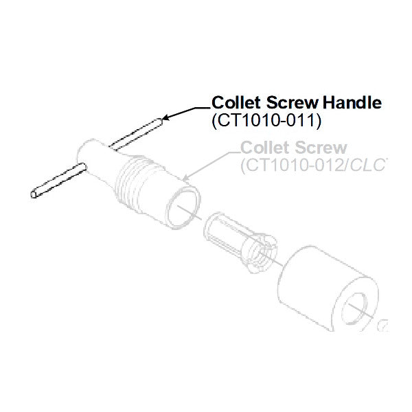 FORSTER COLLET SCREW HANDLE FOR CASE TRIMMER
