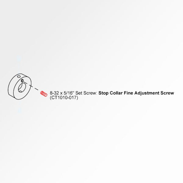 FORSTER CASE TRIMMER STOP COLLAR SCREW 8-32x5/16"