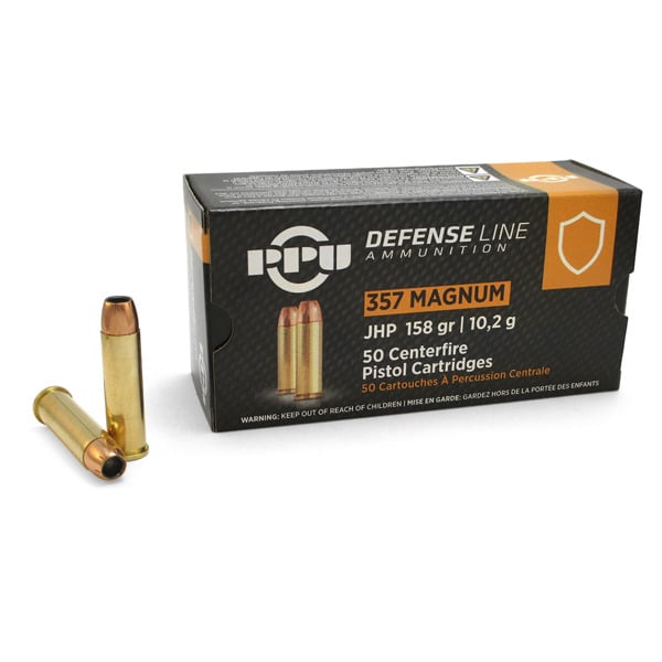 Prvi Partizan 357 Magnum Ammunition 158 Grain Jacketed Hollow Point Box of 50